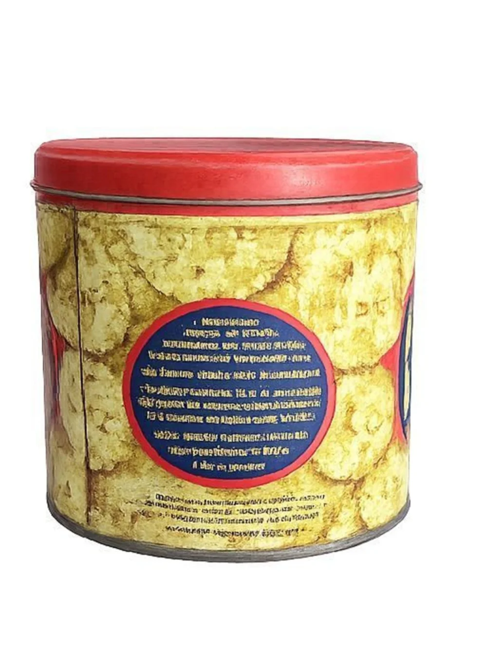 Vintage Ritz Crackers Tin Canister w/ Lid • Nabisco Advertising • National Biscu
